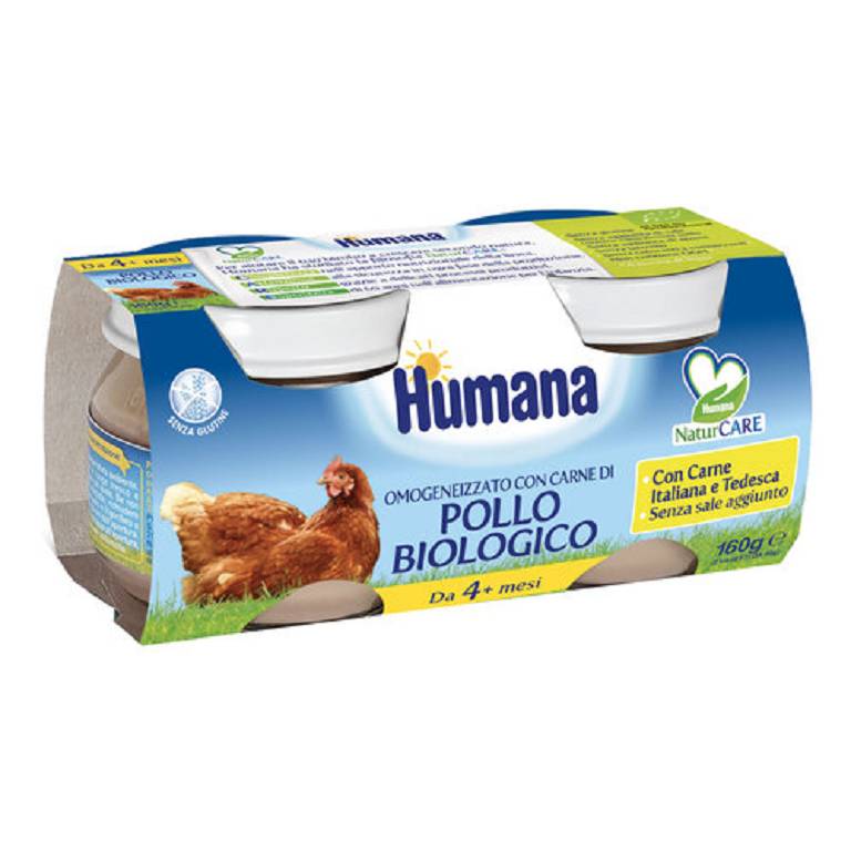 HUMANA OMOG POLLO BIO 2X80G